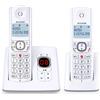 ALCATEL F530 Voice Duo - Telefono fisso cordless DECT con segreteria - Grande display retroilluminato - Vivavoce - Funzione blocco chiamate - 2 tasti di memoria diretta - 2 portatili - Bianco/Grigio