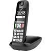 Gigaset E275 - Telefono DECT Portatile - Cordless - Tasti Grandi - Suonerie Forti - Compatibile con Apparecchi Acustici, Nero [Versione Italiana]