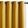 RESTILO - Tenda Blackout 140 x 270 cm, colore: senape, 1 pezzo, con occhielli, decorazione per finestre