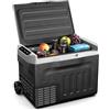 KLARSTEIN PolarForce 30L - Frigo Elettrico Portatile con Compressore, Pannello LCD, da -20°C a 20°C, modalità Eco, Ruote Fuoristrada, Doppie Impugnature, per Campeggio & Viaggi, Freezer