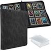 Wigearss Raccoglitore Album di Carte da Collezione per 216 Toploader, 9 Tasche con Custodie Rigide 3"x4" per Pokemon, Magic, Yugioh, MTG, TCG