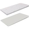 MiaSuite TOPPER CORRETTORE IN MEMORYFOAM PER MATERASSO SINGOLO 110X200 ALTEZZA 10 CM SFODERABILE ALOE VERA