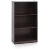 Furinno Basic Libreria a 3 Ripiani con Ripiani, Marrone Scuro