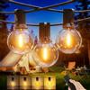 Yuusei Catena Luminosa Esterno, 45M Luci da Esterno Giardino con Telecomando, IP45 Impermeabili, 75+2 G40 Lampadine LED Globo Infrangibili per Gazebo, Balcone, Pergolato, Patii, Matrimoni e Feste