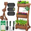 KESSER® Fioriera Verticale Premium - Cassetta per i Fiori - vasi per Fiori e Piante - fioriera per Letti di Verdura ed Erbe aromatiche - orto Verticale - Giardino Verticale