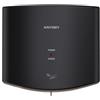 anydry 2630S Asciugamani Elettrico con fotocellula, Compatto Asciugamani ad Aria, Asciuga Mani Automatico Professionale a Parete, Guscio in plastica ABS, 1400-1650W.(Nero)