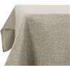 Deconovo Tovaglia Rettangolare in Finto Lino 150x300 cm - Elegante e Decorativa per Sala da Pranzo e Feste - Lino Chiaro, 1 Pezzo