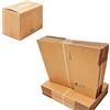MENKËLL - Scatoloni per Trasloco varie misure - 25 Pezzi - in Cartone Doppia Onda per Oggetti Fragili - Scatole Spedizioni, Imballaggi, Trasporti - Supportano Fino a 20kg (25, NO LOGO 30x20x15cm)