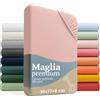 Laleni premium lenzuola culla 38x77 cm con angoli 2 pz | lenzuola carrozzina neonato certificate OEKO-TEX | lenzuola con angoli 100% cotone | set lenzuola lettino neonato | lenzuolo asilo nido | rosa