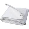 3S SuperSamaStore Telo Impermeabile Occhiellato, Telone per Copertura Esterni, Resistente, per Giardino, Gazebo, Tendone, Telo Tenda Impermeabile, 120 Grammi/Metro Quadro, 4 x 6 Metri, Bianco