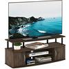 Furinno Porta TV, Marrone (Columbia Walnut/Black), 40.31 x 119.9 x 49.61 cm