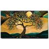 Giallobus - Quadro - 13 - Albero stellato - Tela Canvas Telaio Standard - 70x40 - Pronto da appendere - Quadri moderni per la casa