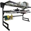 MAKA change your life quality MAKA Scolapiatti da Appoggio Nero, 65 o 85 cm, Portabicchieri, Porta Tagliere, Organizer Cucina, Scolapiatti da Lavello in Metallo, Scolapiatti da Appoggio Sopra Lavello (2 Ripiani - 85 cm)