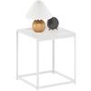Furinno Camnus Tavolino Soggiorno Moderno, Bianco solido/Bianco
