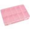 Craftelier - Scatola organizzativa con 10 scomparti per materiali di scrapbooking e artigianato | Dimensioni 26,5 x 17,8 x 4,2 cm (10,4" x 7" x 1,65") - Colore Rosa
