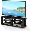 Furinno 11191DWN Centro di Intrattenimento TV, Dark Walnut, Short 43.3"(W) x13.4(H) x13.1(D)