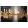 Giallobus - Quadro - 18 - Città dorata - Tela Canvas Telaio Standard - 70x40 - Pronto da appendere - Quadri moderni per la casa