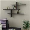 Dmora - Mensola Urania, Scaffale, Ripiano a muro, Scaffalatura multiuso, 123x22h81 cm, Antracite