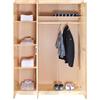 Dmora Armadio Multiuso Grande Stuttgart, Mobile Multifunzionale, Mobiletto scarpiera, Guardaroba Porta Scarpe, 140x55 h190 cm, Rovere