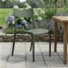 Dmora - Sedia da esterno Orcus, Seggiola da giardino, Seduta outdoor multiuso, Panchina da giardino, Made in Italy, 54x46 h80 cm, Verde