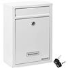 MONZANA® Cassetta Postale da Esterno con Serratura Incl. 2 Chiavi Portatarghetta Nome Cassette Lettere Box Posta da Muro Post Box Buca Portalettere