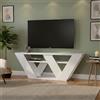 Dmora - Mobile porta TV Pegasus, Credenza da soggiorno, Armadio basso per TV, Base parete attrezzata, 110x30h40 cm, Bianco