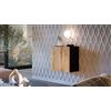 Dmora Mobile Pensile Sparone 29.8x50h cm Grigio Antracite un Ripiano Modulabile, Apertura Push Pull