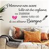 STICKER DESIGN Adesivi murali frasi Famiglia Potremmo non avere tutto ciò che vogliamo wall stickers frasi adesive da parete scritte adesive da muro in italiano per casa decorazione adesiva murale da parete amore