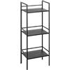 HAKU Scaffale, nero, metallo - Dim.: L 35 x A 95 x P 25 cm, Stile: Moderno