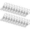 Vicloon Mollette Acciaio Inox, 24 Pezzi Mollette Clip Mollette Bucato Piccola Clip Mollette in Acciaio Inox per Biancheria da Letto, Asciugamani, Calze, Cartolina, Foto, Chiusura per Snack