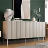 Dmora Credenza Spirano 42x150.5x75h cm Beige Cassetti un Ripiano, Madia