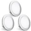 KYOTECH Faretti da Incasso a LED 230V, 4W 440LM Faretti LED 16mm Ultrapiatti 2700K Bianco Caldo Faretti da Soffitto Foro 55-60mm per Cucina, Soggiorno, Camera da Letto, Cromati, Set da 3