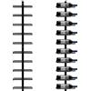 Yaheetech Portabottiglie da Parete per 10 Bottiglie Porta Bottiglie di Vino in Metallo 126 cm Scaffale Vini Supporto Bottiglie Cucina Bar