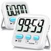 Antonki 2 Pezzi Timer Cucina Digitale, Timer Bambini per la Gestione del Tempo, Cronometro Magnetico per Insegnanti, Aula, Cucinare, Bagno, Esercizio, Riunioni, Esami, Giochi, Forno, Batteria Inclusa