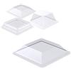 KLEBESHOP24 Tamponi paracolpo elastici e autoadesivi, quadrati, in poliuretano, trasparenti, antiscivolo e antistrappo, resistente ai raggi UV, robusti. Utilizzabili come piedini di gomma per mobili.