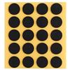 peha 20 feltrini in feltro antigraffio per vasi e oggetti decorativi adesivi morbidi, 1,0 mm, 15 mm, colore: Nero
