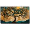 Giallobus - Quadro - 10 - Albero di lune - Tela Canvas Telaio Standard - 100x60 - Pronto da appendere - Quadri moderni per la casa