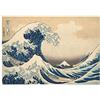 Panorama Poster Hokusai La Grande Onda di Kanagawa 50x35cm - Stampato su Carta 250 gr - Quadri Moderni Soggiorno