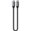 Satechi Cavo USB C a USB C 4.0, Ricarica PD 100W, Risoluzione 8K@60Hz e 4K@120Hz, Trasferimento Dati 40Gbps per MacBook Air e Pro, Laptop, PC, Tablet, iPhone, iPad (25 cm)