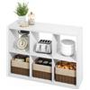 Furinno HERMITE Isola da Cucina, 6-Cubi Coffee Bar, Cucina, Baker's Rack, per Organizzatori e Storage, Organizzazione Cucina, Bianco