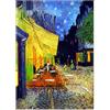 Giallobus - Quadro - Vincent Van Gogh - Terrazza di un caffè di notte - Vetro acrilico - 50x70 - Pronto da appendere - Quadri moderni per la casa