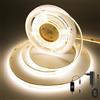 FUIQI Striscia LED COB 3 Metri,Bianco naturale 4000K,24V LED COB con Controllo Dimmerazione Tocco,CRI90+,8mm Larghezza,con Alimentatore - Ideale per Cucina,Camera da Letto e Sfondo Televisivo