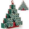 Spielwerk® Calendario dell' Avvento Piramide Riutilizzabile in Legno da Riempire Decorazione Natalizia
