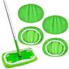 Vicloon 4 Pezzi Panni Riutilizzabili per Swiffer Sweeper Mop, Riutilizzabili e Lavabili in Microfibra Panni per Pavimenti Asciutti e Bagnati, Panni Cuscinetti per Mocio in Microfibra di Ricambio