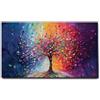 Giallobus - Quadro - 05 - Albero arcobaleno - Tela Canvas Telaio Standard - 100x60 - Pronto da appendere - Quadri moderni per la casa