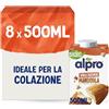 ALPRO SENZA ZUCCHERI, Bevanda alla MANDORLA, Naturalmente Senza Lattosio, con Vitamine B2, B12, D2, E - 8 confezioni x 500 ml