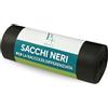 Virsus 10 Sacchi Spazzatura Neri Grandi Resistenti Sacchi Spazzatura condominiali formato cm 90x120 120 Litri 1 rotolo