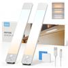 LROLTEF Luce LED Sottopensile Cucina 30CM 2200mAh 3 Temperature di Colore Luci con Sensore di Spostamento Sensore Movimento Armadio Lampada Dimmerabile per Cucina Scale Soggiorno Camere da Letto 2P