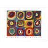 Panorama Poster Stampe da Parete Wassily Kandinsky Studio del Colore di Quadrati e Cerchi 30x21 cm - Stampato su Carta 250gr - Quadro Decorativo
