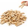 TK Gruppe Timo Klingler 100x Mini clip - Dimensioni 25 mm Mini clip in vero legno (100x)